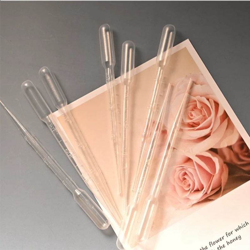 Candle Wax Scale - Looook Store 100パック 厚手使い捨て3mlプラスチック目盛り付きストロー DIYアロマセラピーキャンドル 香料オイルワックス液体染料ドロッパー