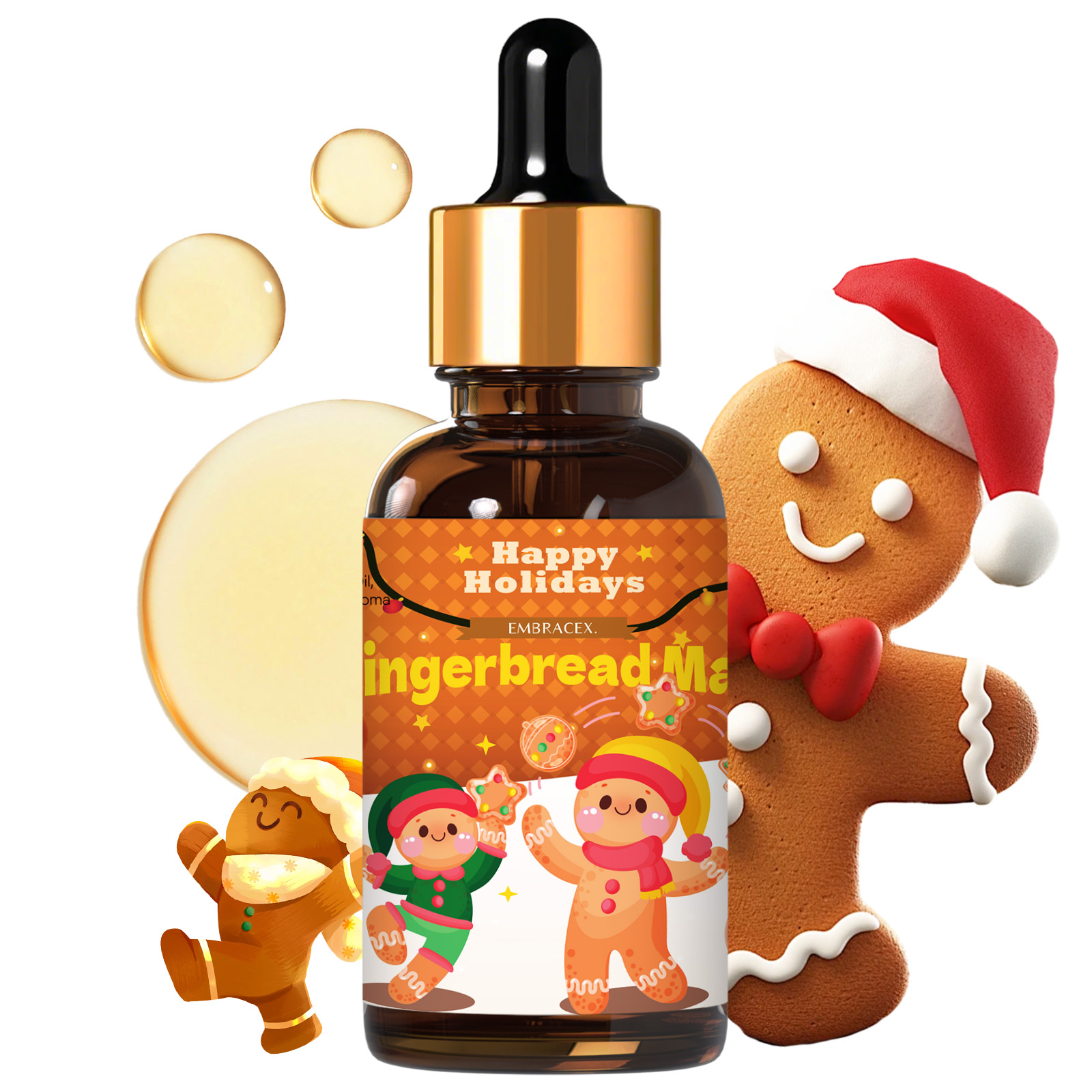 30ml ジンジャーブレッドマン エッセンシャルオイル カー - Candle Supplies Essential Oils のレビューと価格